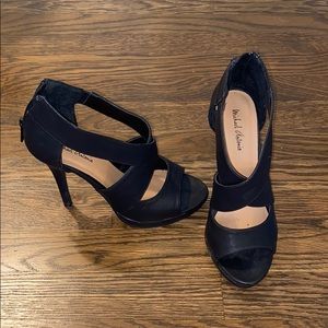 Barely worn black stiletto heels